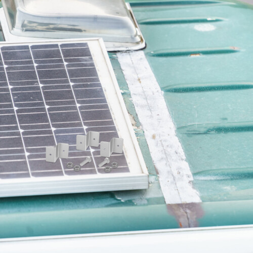 4Pcs Solar Panel Mounting Z Bracket Aluminum Alloy For Rv 2