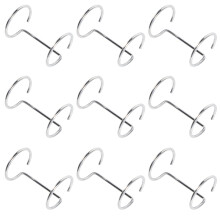 10Pcs Acrylic Tabletop Sign Binder Double Ring Menu Display Stand