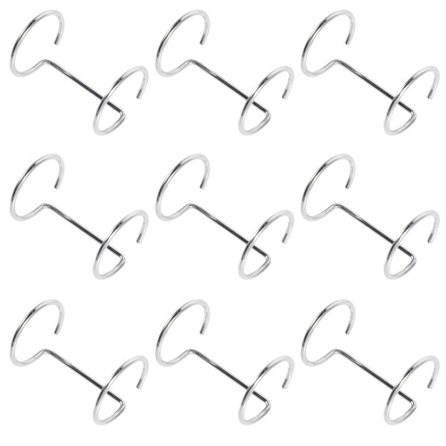 10Pcs Acrylic Tabletop Sign Binder Double Ring Menu Display Stand
