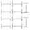 10Pcs Acrylic Tabletop Sign Binder Double Ring Menu Display Stand 4
