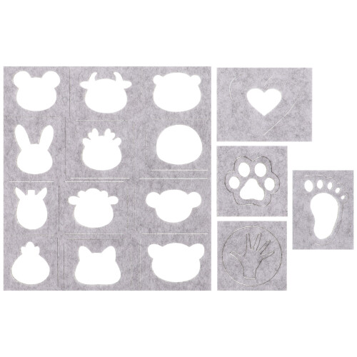 5Pcs Wool Felting Molds Diy Needle Felting Templates Tools 2