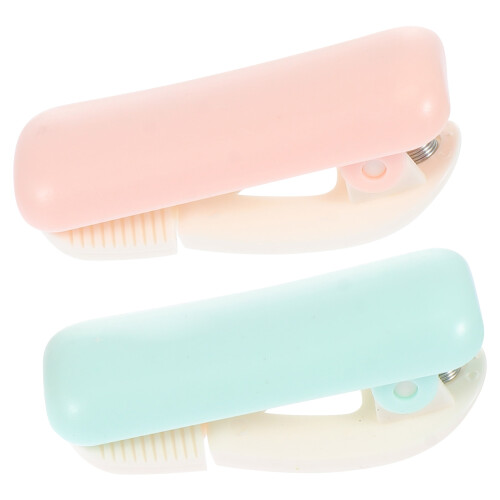 2Pcs Plastic Tape Dispensers And Cutters For Office Use