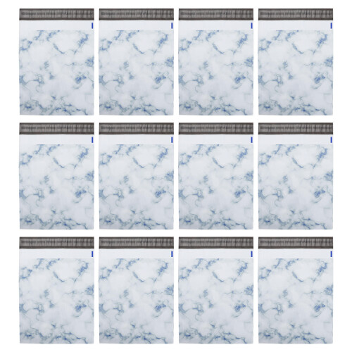 25Pcs Waterproof Pe Packing Bags White Maple Leaf Pattern Secure Seal 2