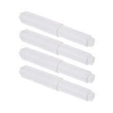 4Stück Toilettenpapier Halter Mit Feder Spulenstab Weiß
