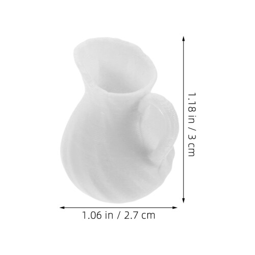 10Pcs Mini Vases With Handle For Dollhouse Micro Landscape Decoration 1
