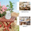 10Pcs Mini Vases With Handle For Dollhouse Micro Landscape Decoration 8