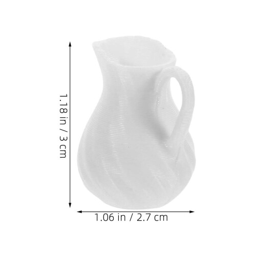 10Pcs Mini Vases With Handle For Dollhouse Micro Landscape Decoration 2