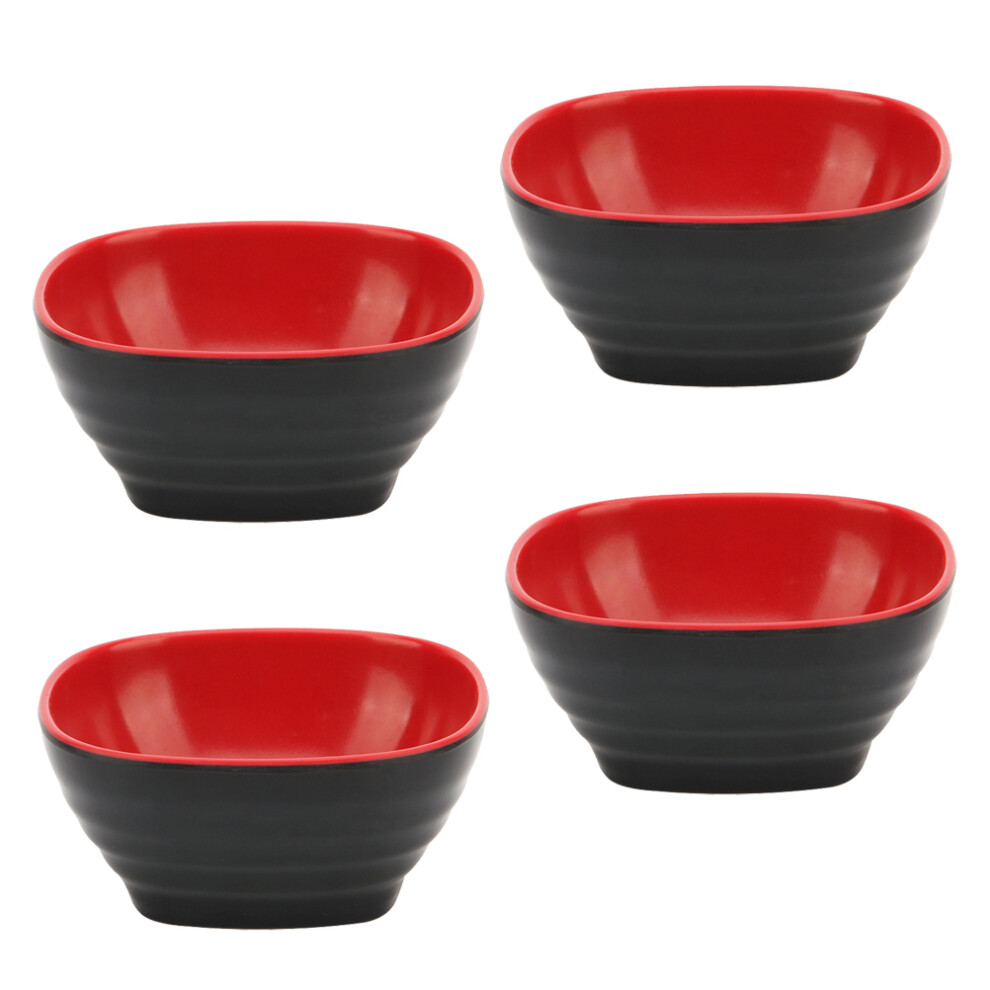 4Pcs Soy Sauce Dishes Dipping Bowls Condiment Snack Bowls