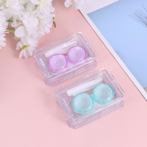 2Pcs Lens Case Storage Box For Cleaning And Organizing Lenses 2