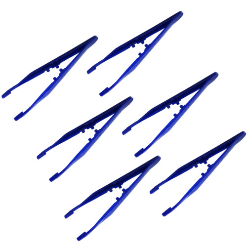 20Pcs Disposable Plastic Tweezers For And Craft Use