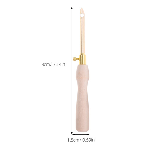 Wooden Handle Punch Needle For Embroidery Diy Craft Knitting Tool 1