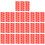 10Pcs A4 Self-Adhesive Sticker Identification Tags Red 7