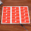10Pcs A4 Self-Adhesive Sticker Identification Tags Red 8