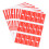 10Pcs A4 Self-Adhesive Sticker Identification Tags Red 3