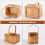 1Stk Handlicher Holzkorb Blumenhalter Und Multifunktion 8