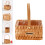 1Stk Handlicher Holzkorb Blumenhalter Und Multifunktion 10