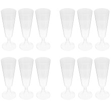 12Pcs Reusable Drinking Goblet Red