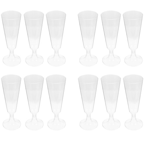 12Pcs Reusable Drinking Goblet Red
