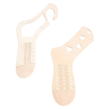 2Pcs Natural Wood Sock Blockers Diy Christmas Gifts Knitting Models