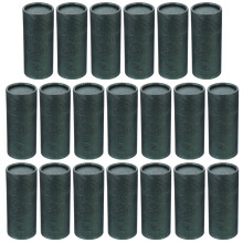 20Pcs Brown Paper Oil Bottle Cylinder Packing Boxes