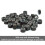 GOTDYA 2500pcs 5mm Miçangas de Extensões de Cabelo, Anéis de Micro Silício, I Tip, Weft e Miçangas de Tinsel 3
