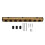Durable Gold Wall Mounted Wine Rack with 8 Slots for Red Wine Display 2