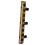 Durable Gold Wall Mounted Wine Rack with 8 Slots for Red Wine Display 16