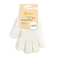 Evridwear Peeling Handschuhe für Dusche, 100% Nylon Dicke Weiche Mittlere Schwere Körperpeelinghandschuhe