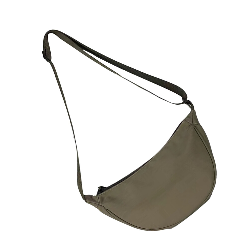 Nylon Crescent Shoulder Bag for Men & Women, Green, Free Size-image-OPC-PKW6HNX-NEW