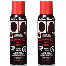 Jerome Russell Spray-On Hair Color & Thickener  Medium Brown - Instant Root Cover Up for Thinning & Fine Hair  Full Coverage  3.5 oz  2-Pack
