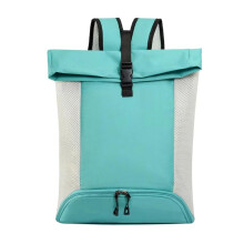 20L Basketball Gym Bag With Separate Ball Compartment Fitness Backpack For Men Large Sports Bag Lake Blue