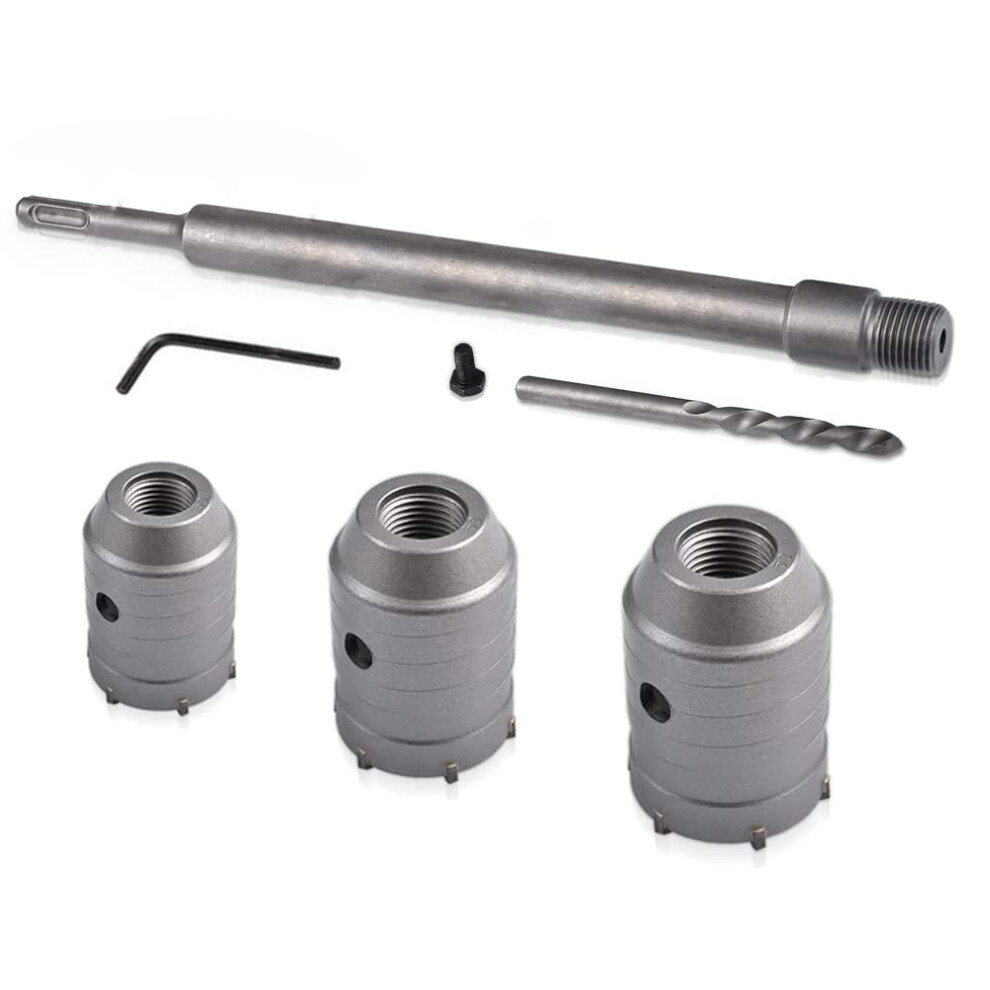 350Mm Connecting Rod Wall Hole Saw Concrete Tungsten Carbide 30/40/50Mm High Strength Drilling For Air Conditioners 9354506092900