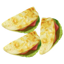 3 Stuks Realistische Pannenkoek Valse Burrito Taco Simulatie Model