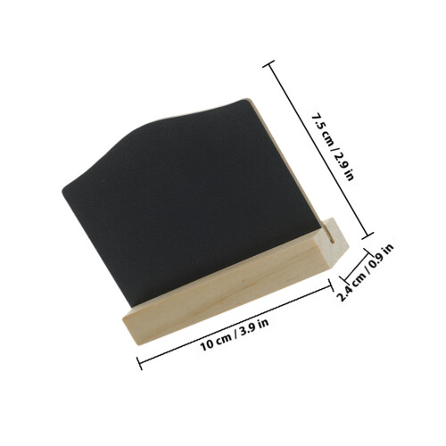 Raindrops Double-Sided Mini Chalkboard Signs Black 6pcs 3.9x2.9x0.9in 1