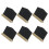 Raindrops Double-Sided Mini Chalkboard Signs Black 6pcs 3.9x2.9x0.9in 10