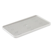 Cutlery Organiser Rectangular Tableware Tray Hollowed-Out Draining