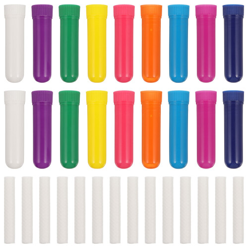 30Pcs Empty Tubes With Cotton Bar For Aromatherapy
