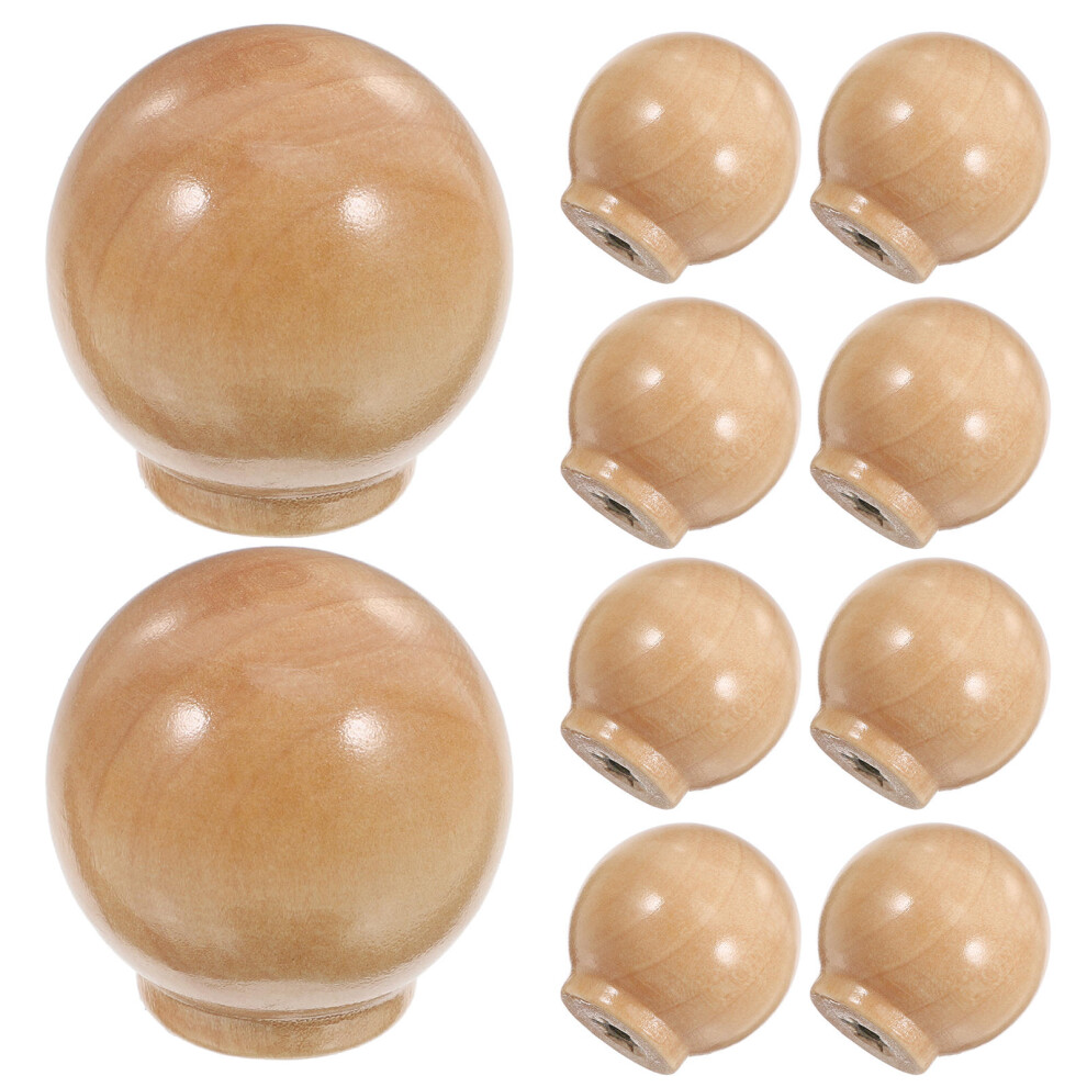 12Pcs Wooden Dresser Knobs Modern Drawer Pulls For Kitchen Cabinets 3351143666439