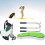Desktop-Golfstift-Set, 3 Kugelschreiber und 9