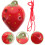 1 Set Ceramic 6 Hole Strawberry Shaped Ocarina Wind Instrument 5
