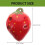 1 Set Ceramic 6 Hole Strawberry Shaped Ocarina Wind Instrument 8