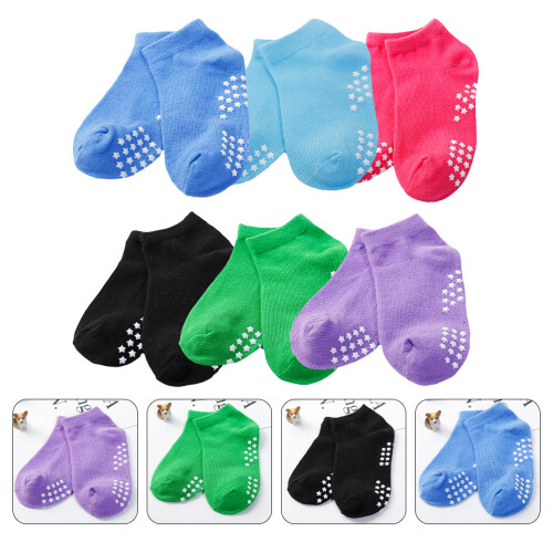 6 Pairs Kids Breathable Socks For Spring Summer 2
