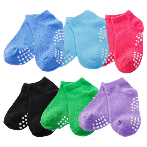 6 Pairs Kids Breathable Socks For Spring Summer 1