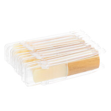 10 Pcs Soprano Saxophone Reeds 2.87X0.75X0.08 In Wooden Tip