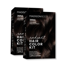 Madison Reed Strahlendes Haarfrbeset | 3NNA Khles Schwarzbraun mit aschigen Untertnen (Positano Black) fr 100 % Grauhaarabdeckung | Dimensional P