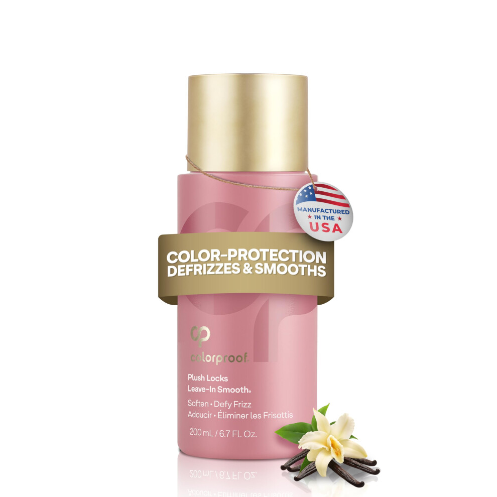 Colorproof Evolved Color Care Plush Locks Leave-In Smooth Anti- Frizz Smoothing Lotion Protects & Reduces Blow Dry Time Controls Frizz & Adds Shine