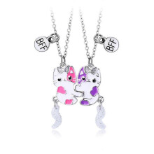 Best Friend Necklace Gifts Magnetic Matching Friendship Necklace for 2 Girls BFF Sister