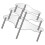 3Pcs Acrylic Display Riser Transparent Cake Holder for Wedding & Home 7