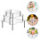3Pcs Acrylic Display Riser Transparent Cake Holder for Wedding & Home 3