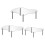 3Pcs Acrylic Display Riser Transparent Cake Holder for Wedding & Home 4